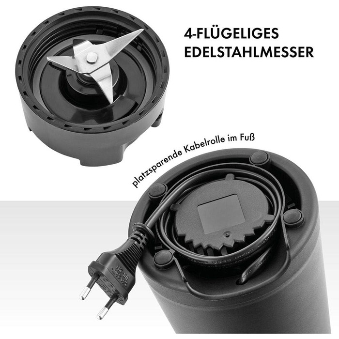 Блендер ZWILLING Standmixer, чорний, 300 Вт, з пляшкою 600 мл, нержавіюча сталь/пластик