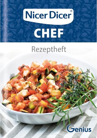 Набір для нарізки овочів Genius Nicer Dicer Chef (15 предметів) з мискою, для нарізки овочів, фруктів, салатів, кубиками, соломкою, з реклами TV