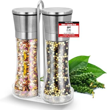 Набір для солі та перцю з керамічним млином: преміум-якість, нержавіюча сталь, для кухні