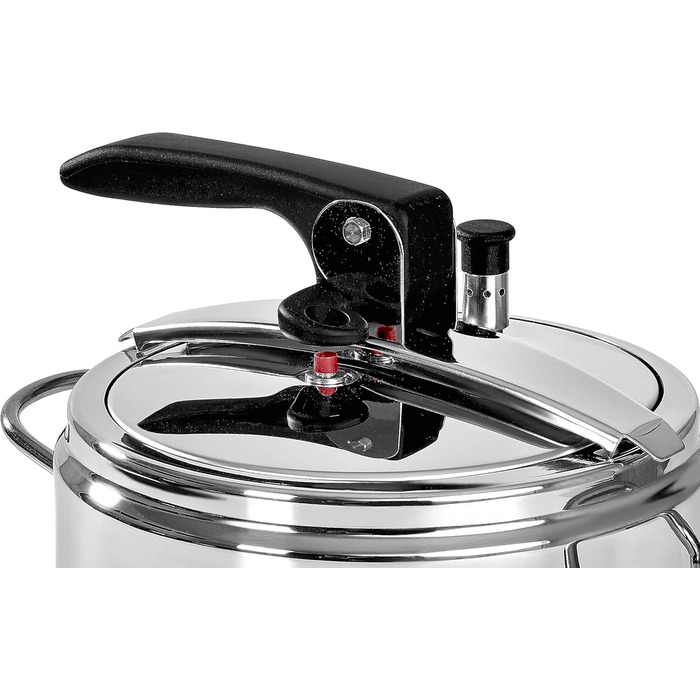 Barazzoni Pressure Cooker, Model, ø22cm, 5lt Capacity, Quick Cooker Model Basic, Ø 22 cm, 5 l Capacity, Induction, Made in Italy, Stainless Steel, Silver Single