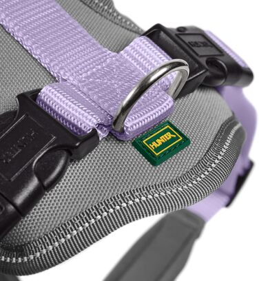 Нашийник для собак HUNTER Neopren, розмір L, лавандово-сірий, з неопрену, світловідбиваючий, комфортний