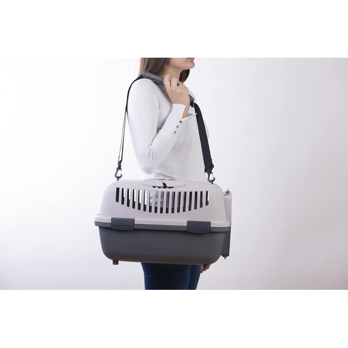 Транспортний бокс для котів та собак Nomade 2 - міцний бокс з поліпропілену, 55x36x35 см, до 8 кг