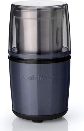 Електрична кавомолка та подрібнювач спецій Cuisinart, для кухні, мокрий/сухий подрібнення, з двома чашами з нержавіючої сталі, колір Midnight Grey