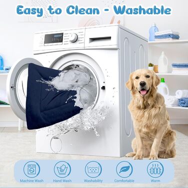 Крісло-лежанка для собак великих порід Baodan, 106x71 см, водонепроникне, з антиковзною основою, XL, Marineblau