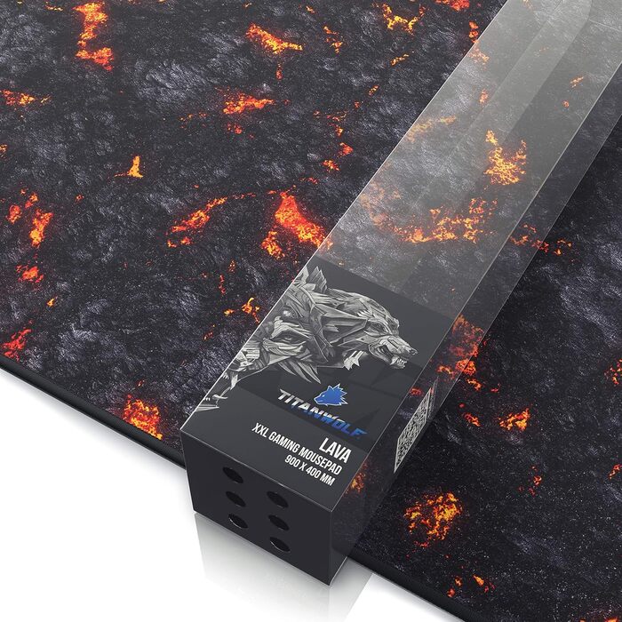 Килимок для миші TITANWOLF Lava 900x400 мм - XXL, великий, покращена точність та швидкість