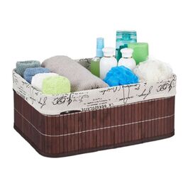 Корзина для зберігання Relaxdays з бамбука з принтом