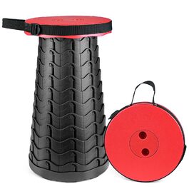 Траспортувальний складаний стільчик-трансформер Hesanzol для кемпінгу, риболовлі, відпочинку на природі, максимальне навантаження 180 кг, червоний