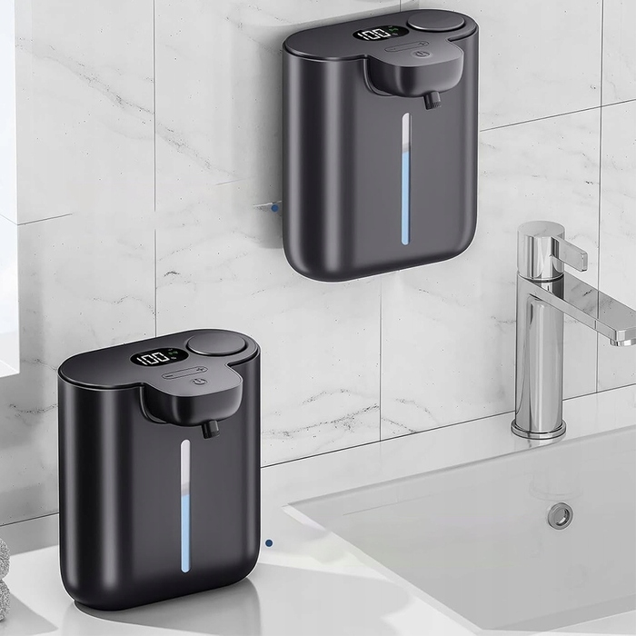 Ліктьовий дозатор для мила Bedee, пляшка 500 мл, чорний