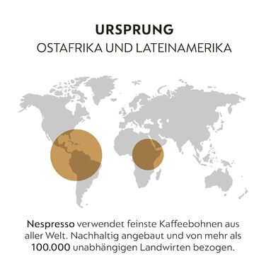 Кава Nespresso Original Cosi Arabica, м'яка обсмажка, 100 капсул | Для еспресо | Сумісна з Nespresso Original