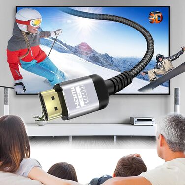 HDMI кабель Soonsoonic 5 метрів 4K 60Hz HDR, Ethernet, для TV, монітора, ноутбука, Xbox, PS4/PS5