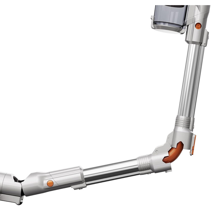 Вертикальний пилосос TurboTronic StormStick 120 Вт з ручним пилососом, фільтр MIF, 5 м кабель, 11 кПа, циклонна технологія, срібний