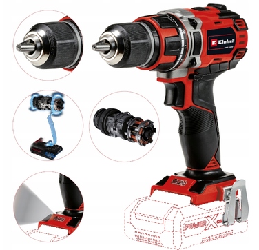 Акумуляторний шурупокрут Einhell 18 V безщітковий 50 Нм TE-CD 18/50 Li