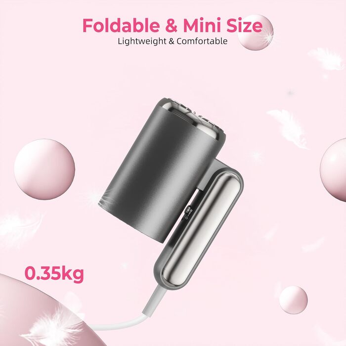 Набір для укладки волосся 6 в 1 Atopskins: фен-щітка, плойка, іонізація, 1000W (сірий)