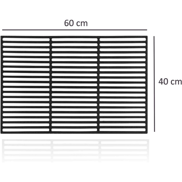 Чугунний Grillrost BBQ-Toro 60x40 см: емальований, для гриля, аксесуар для BBQ, газового та вугільного гриля