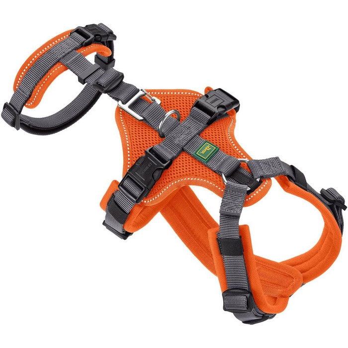 Нашийник для собак Maldon, розмір S-M, оранжево-сірий