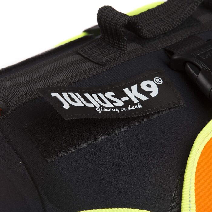 Жилет для собак Julius-K9 IDC 3в1, чорний та неоновий, розмір S
