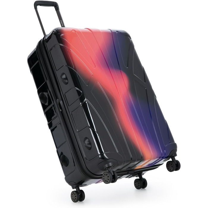 Чохол-валіза Suitline з жорстким корпусом, XL, 76 см, 96-110 літрів, ABS, матовий, червоний (Neon Red), з TSA-замком