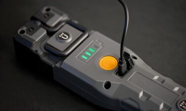 Акумуляторний LED ліхтар Brennenstuhl HL 1000 A IP54 для роботи на вулиці, 1000+200 лм, до 24 годин, COB LED, магніт, гачок, USB-C