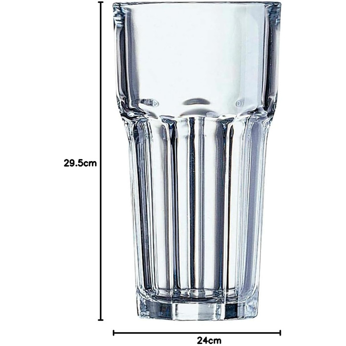 Стакан Arcoroc Granity Longdrink, 420 мл, скло, прозорий, 6 шт.