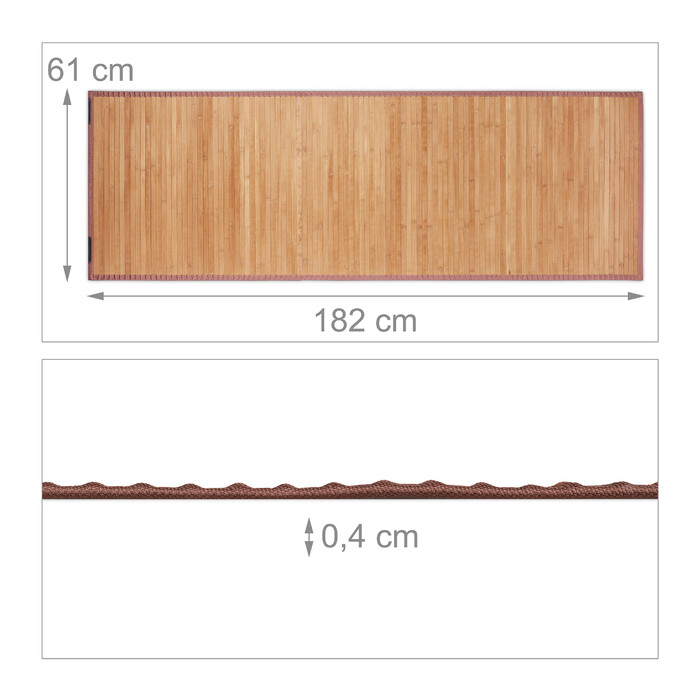 Relaxdays Bamboo Mat Natural