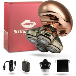 Триммер для тіла та голови Skull Shaver Butterfly Kiss Pro – жіночий електричний триммер, рожеве золото