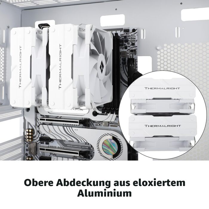Кулер для процесора Thermalright Peerless Assassin 120 (PA 120 White) — 6 теплових трубок, 2 вентилятори 120мм PWM TL-C12, AGHP, для AMD AM4/AM5, Intel 1700/1200/115x/2011, білий