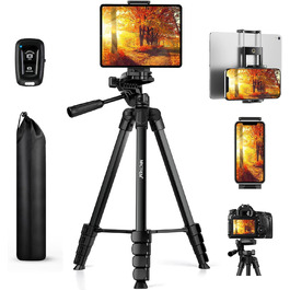 Штатив для камери та смартфона Handy Upgrade 172 см з тримачем та пультом, легкий, чорний