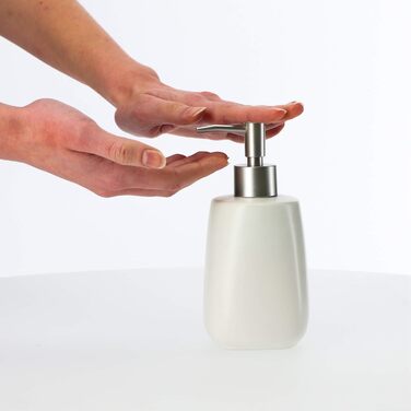 Дозатор мила KADAX: керамічний диспенсер для мила, мийного засобу та лосьйонів для ванної/кухні