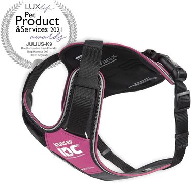 Нашийник для собак JUIUS K-9 IDC, розмір 2XS, рожево-сірий