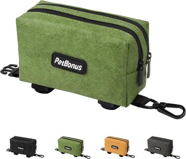 Диспенсер для собачих відходів PetBonus з водонепроникним кейсом та ласощами, зелений (15 відходів)