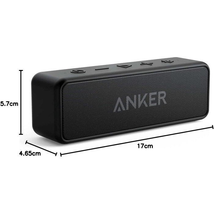 Anker SoundCore 2 Bluetooth колонка: потужний звук, баси, 24 год, IPX7 водозахист, для iPhone, Samsung