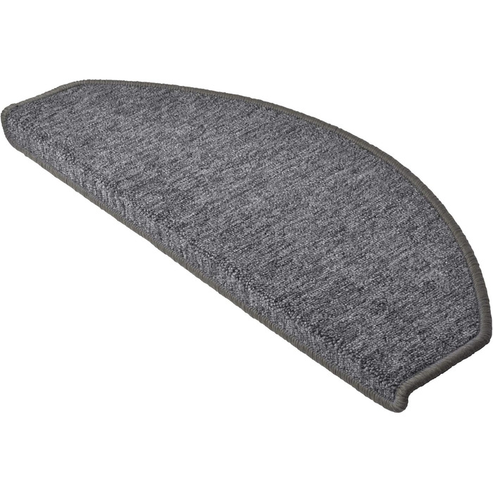 Beautissu Stair Treads - 55x15 cm - 15 Pack - Non-Slip Indoor Stair Mats - Carpet Stair Treads for Narrow Stairs - ProStair - Grey