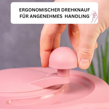 Westmark Fortuna: Салатниця-віджимник, 5 л, пластик, BPA-free, рожева