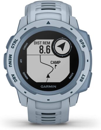 Garmin Instinct - водонепроникні GPS-годинники зі спортивними та фітнес-функціями, до 14 днів роботи від акумулятора. Вимірювання частоти серцевих скорочень на зап'ясті, фітнес-трекер [Відновлені]