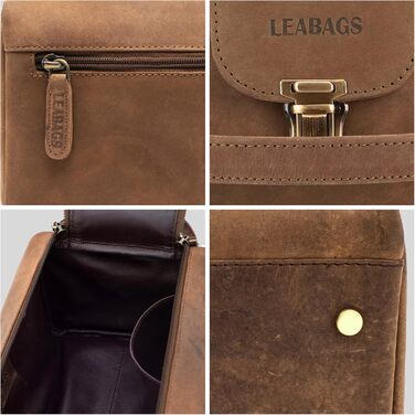 LEABAGS Преміум дорожній косметичний набір для жінок та чоловіків | Культова сумка | Великий валіза для косметики | Palm Bay Fox