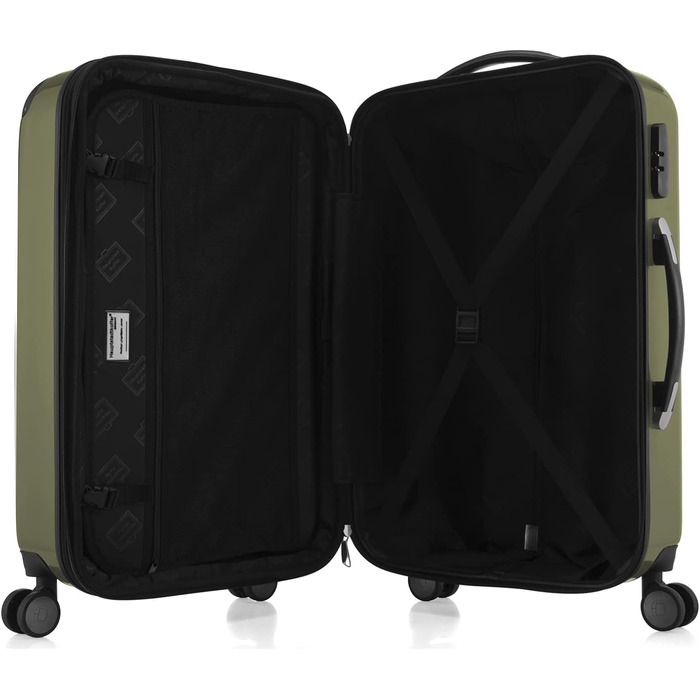 Чемодан Alex Hartschalen - валіза-тележка, валіза-роллік, 74 л (Авокадо, комплект)