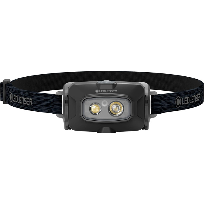 Налобний ліхтар Ledlenser HF4R Core, 500 люмен, LED, акумуляторний, водонепроникний IP68, з червоним світлом для outdoor-активностей