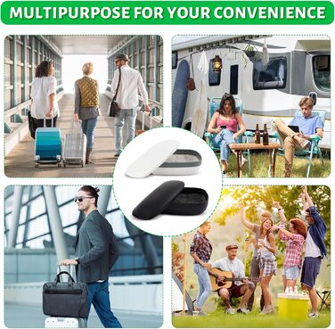 Водонепроникні мильниці для подорожей TUZHE (2 шт.) з ситом та мішечком для мила з сизалю - для дому та в дорогу