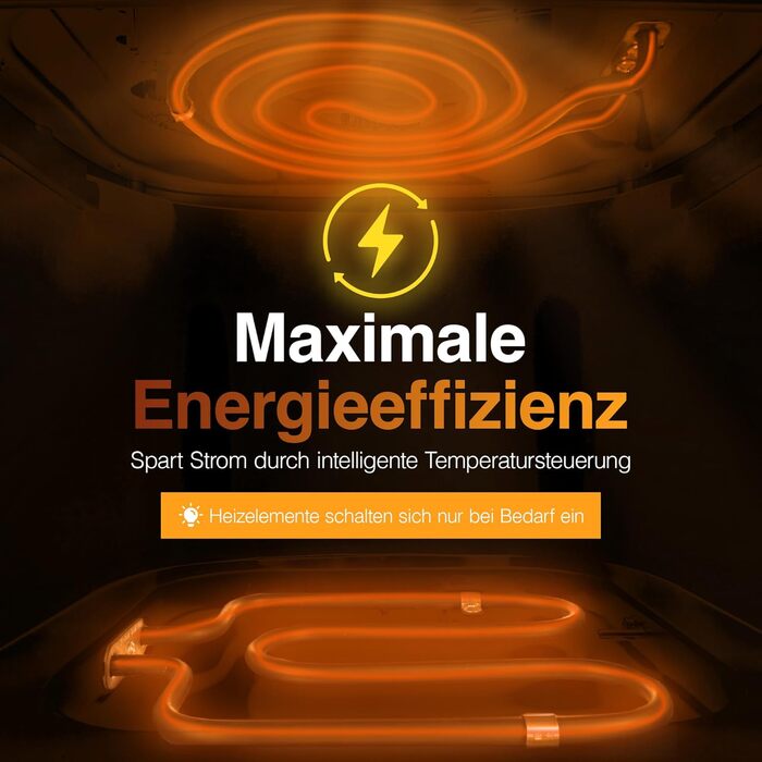 Фритюрниця повітряна DIESEMANN XXL 7.3L – 2000W з 2 нагрівальними елементами (верхній та нижній нагрів), вікно огляду та 8 програмами – для смаження, випікання та грилю без олії