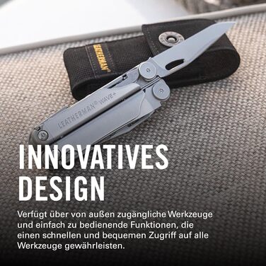 Leatherman Wave+ Мультитул - 18-в-1: мультиінструмент з нержавіючої сталі, з лезами, щипцями та кусачками - аксесуари для кемпінгу, Special Edition, сірий
