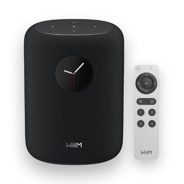 WiiM Sound Smart Speaker: Бездротова колонка Hi-Res 24bit/192kHz, Wi-Fi 6E, Bluetooth 5.3, Чорний