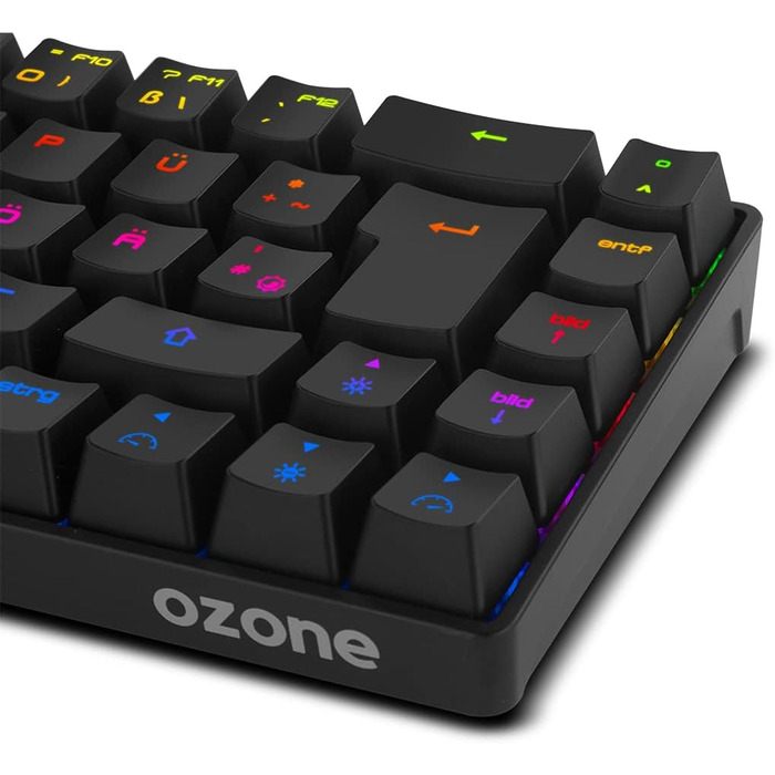Ozone Gaming Gear Double TAP: Клавіатура та миша для геймінгу, напівмеханічна з RGB, сенсор Avago, 4000 DPI, USB