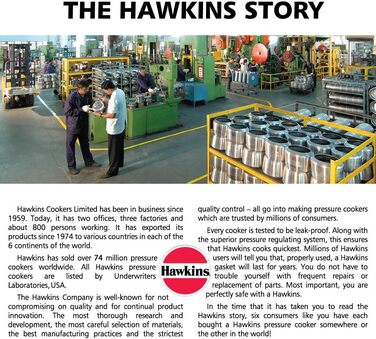 Скороварка HAWKINS B60 з нержавіючої сталі, 3 літри, срібляста