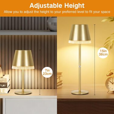 Світлодіодна настільна лампа OUTON бездротова з акумулятором, USB-C, 4000mAh, 3 режими світла, димер, сенсорне управління, зелена (набір 2 шт.)