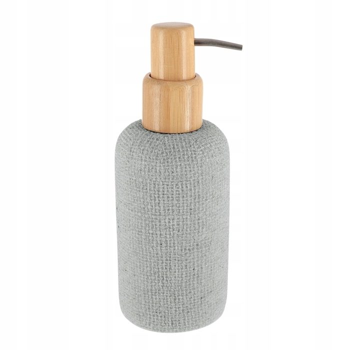 Набір аксесуарів для ванної кімнати (5 предметів), сірий, з бамбуком, міцний та довговічний