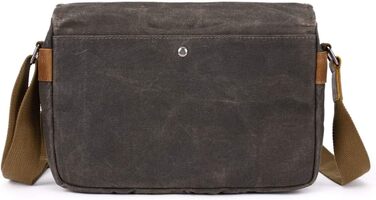 Сумка-переноска для камери Neuleben з відділенням для камери, vintage, маленька, на плечі, з вощеного канвасу, зелена (для жінок/чоловіків)