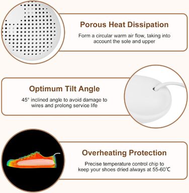 Електричний сушильник для взуття Flintronic - 3 режими, таймер, для черевиків, рукавиць, шкарпеток (EU-штекер)