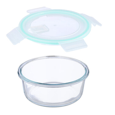 Relaxdays Glass Containers with Lids Set