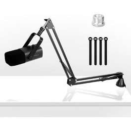 Кріплення для мікрофона FIFINE AM8 - Шарнірний стійкий кронштейн для мікрофона, сумісний з FIFINE Recording XLR/USB мікрофонами, AM8, YOUSHARES, для настільного встановлення