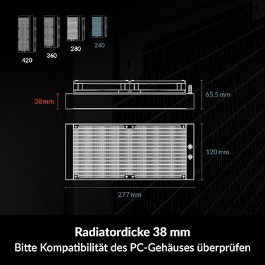 Arctic Liquid Freezer III 240 A-RGB - рідинна система водяного охолодження для CPU, 240 мм, підтримка AMD AM5/AM4, Intel LGA1851/1700